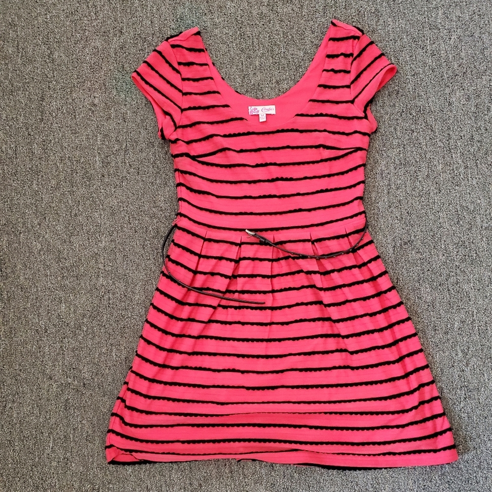 Pink striped dress